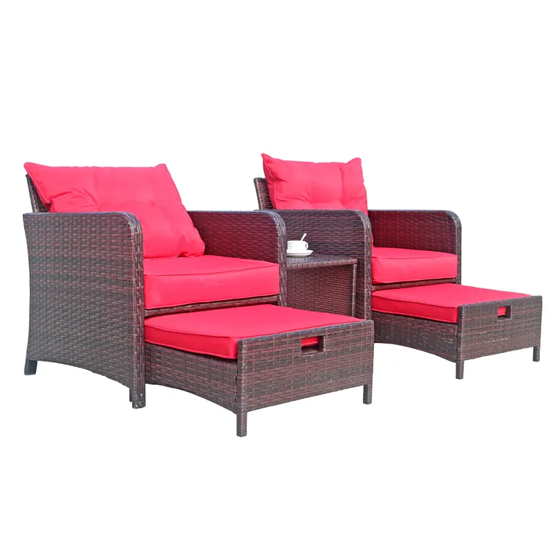 Rattan garden sofa