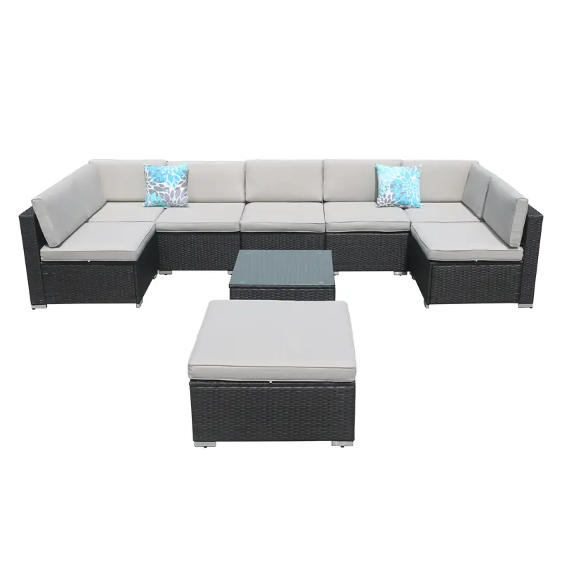 modular outdoor sofa rattan outdoor furniture set small patio furniture patio set wicker outdoor furniture corner garden sofa