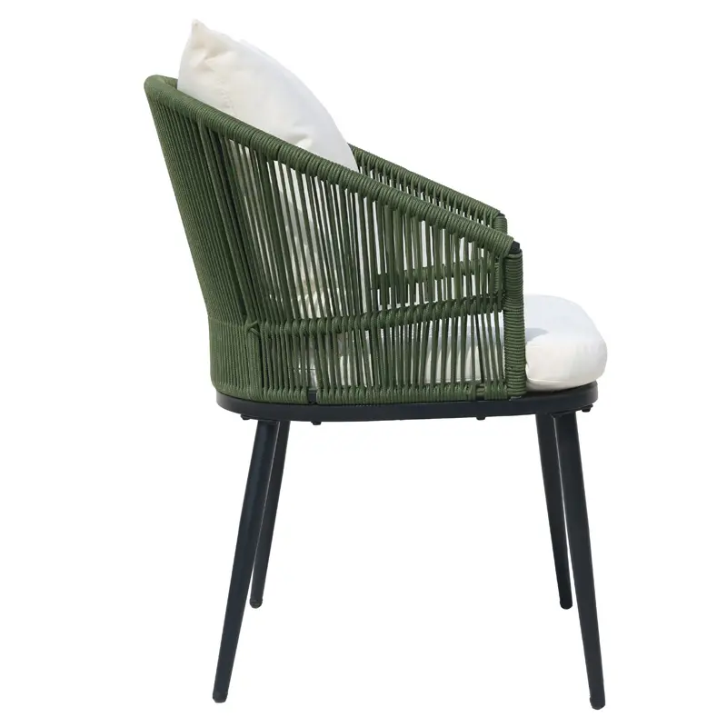 Outdoor green dining set garden dining set metal patio furniture garden chairs