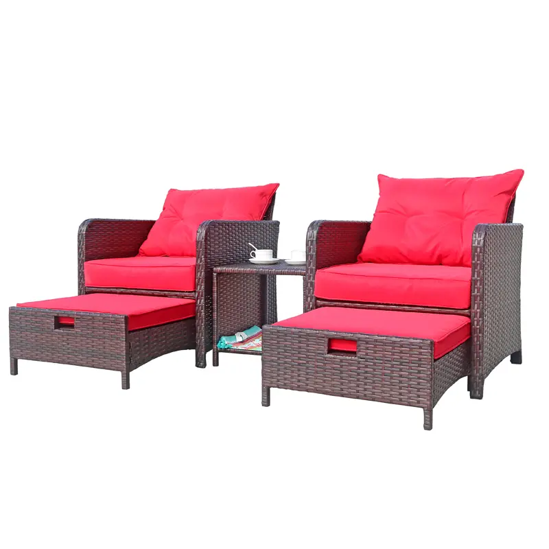 Rattan garden sofa