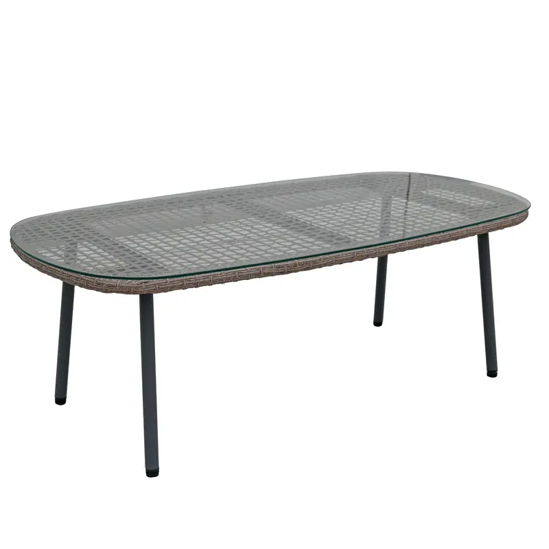 All weather wicker patio furniture rattan furniture curved outdoor sofa rattan garden sofa rattan sofa set