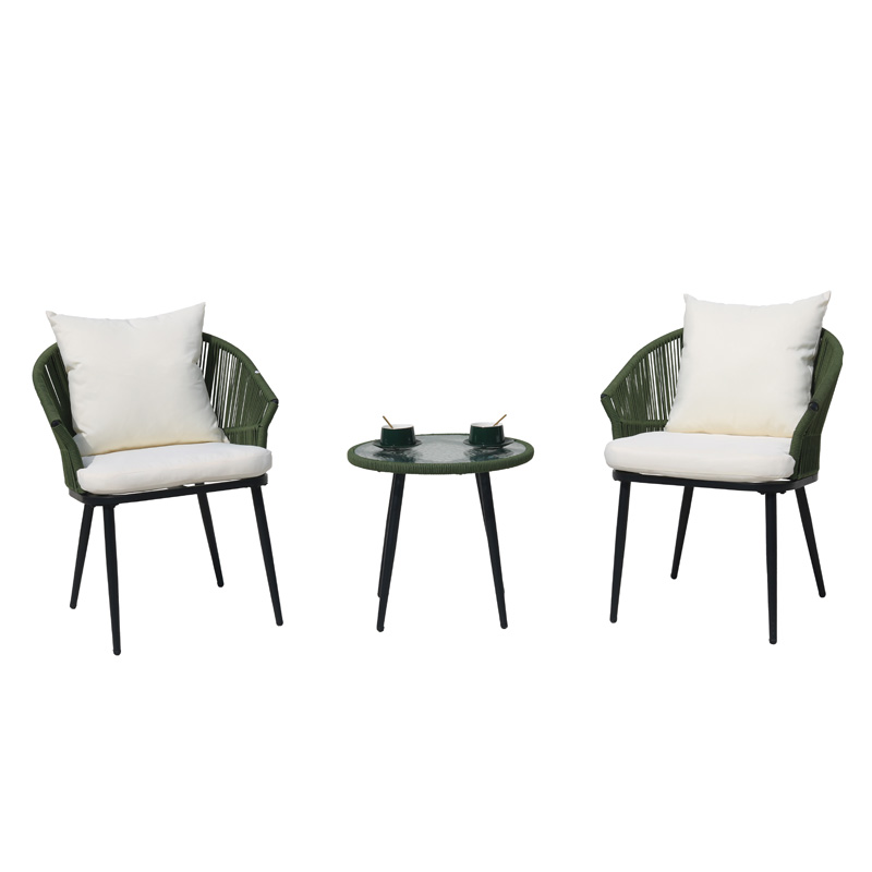 Outdoor green dining set garden dinin...