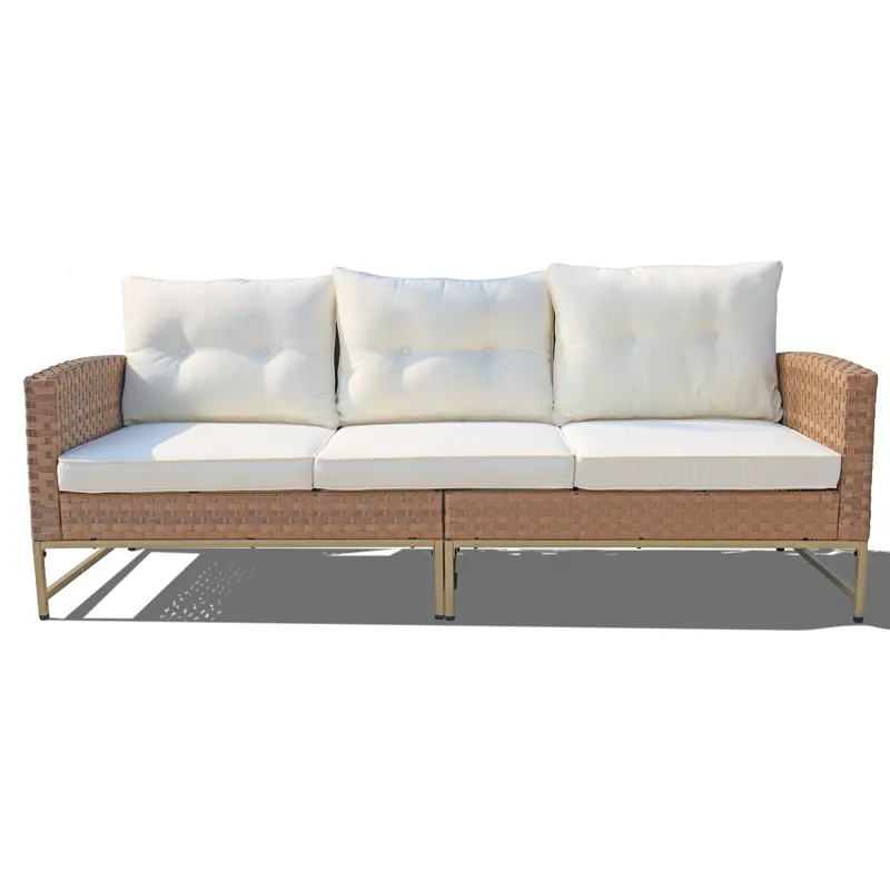 Luxury garden furniture metal outdoor furniture modular outdoor sofa 4 piece wicker patio set