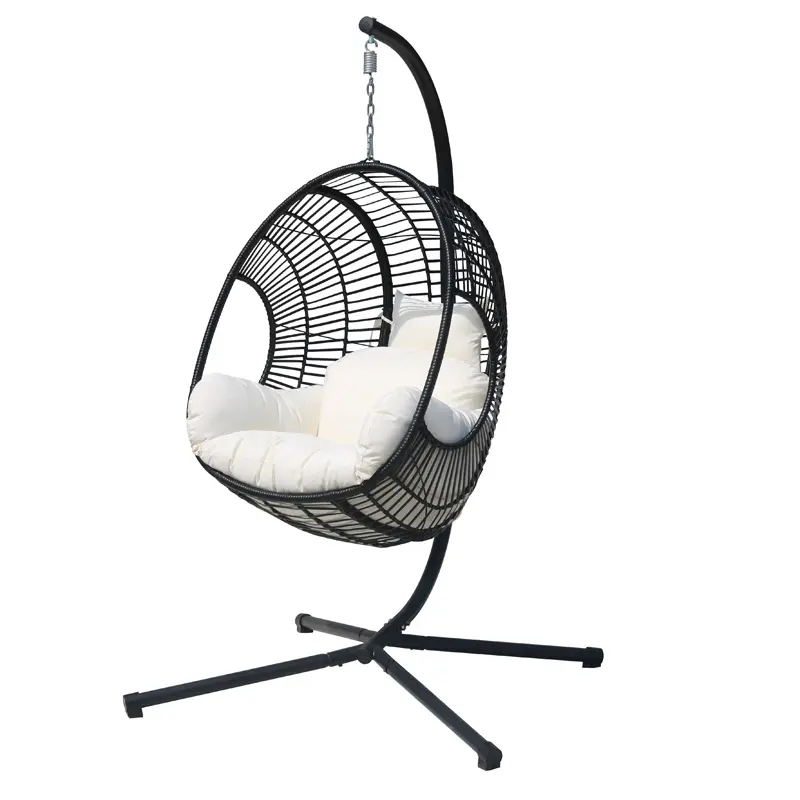 Rattan garden furniture metal patio furniture hanging egg chair hanging basket chair
