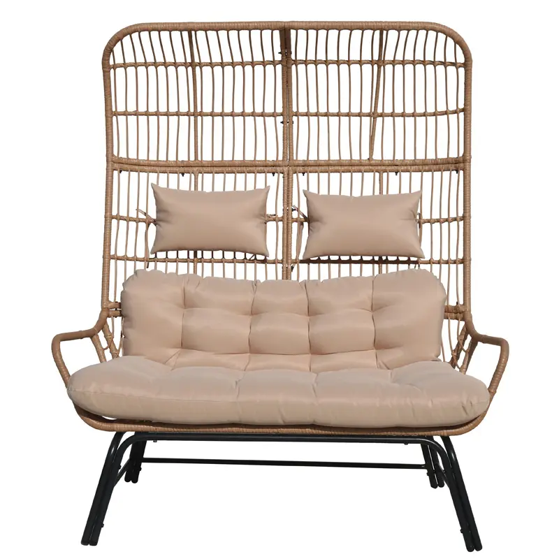 Garden furniture metal patio furniture garden basket chair double egg chair