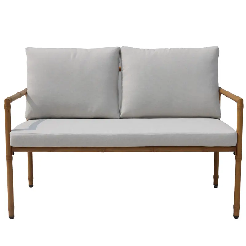 Outdoor a set of four painted iron sets