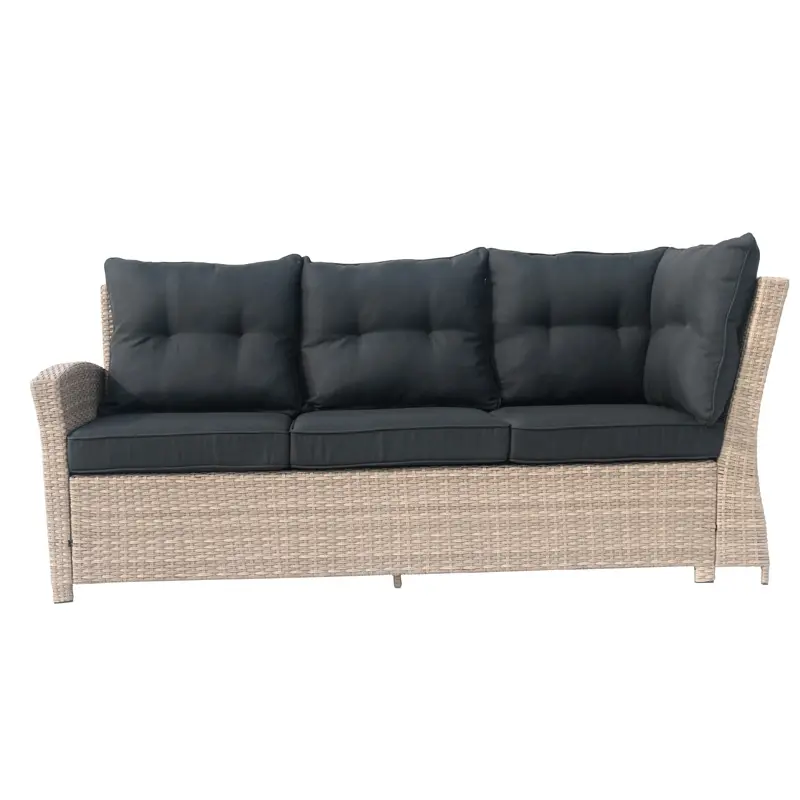 Iron rattan 5-piece sofa set,outdoor garden furniture