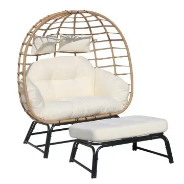 Leisure Garden Furniture Rattan Furniture Garden Chairs yellow Metal Basket Chair